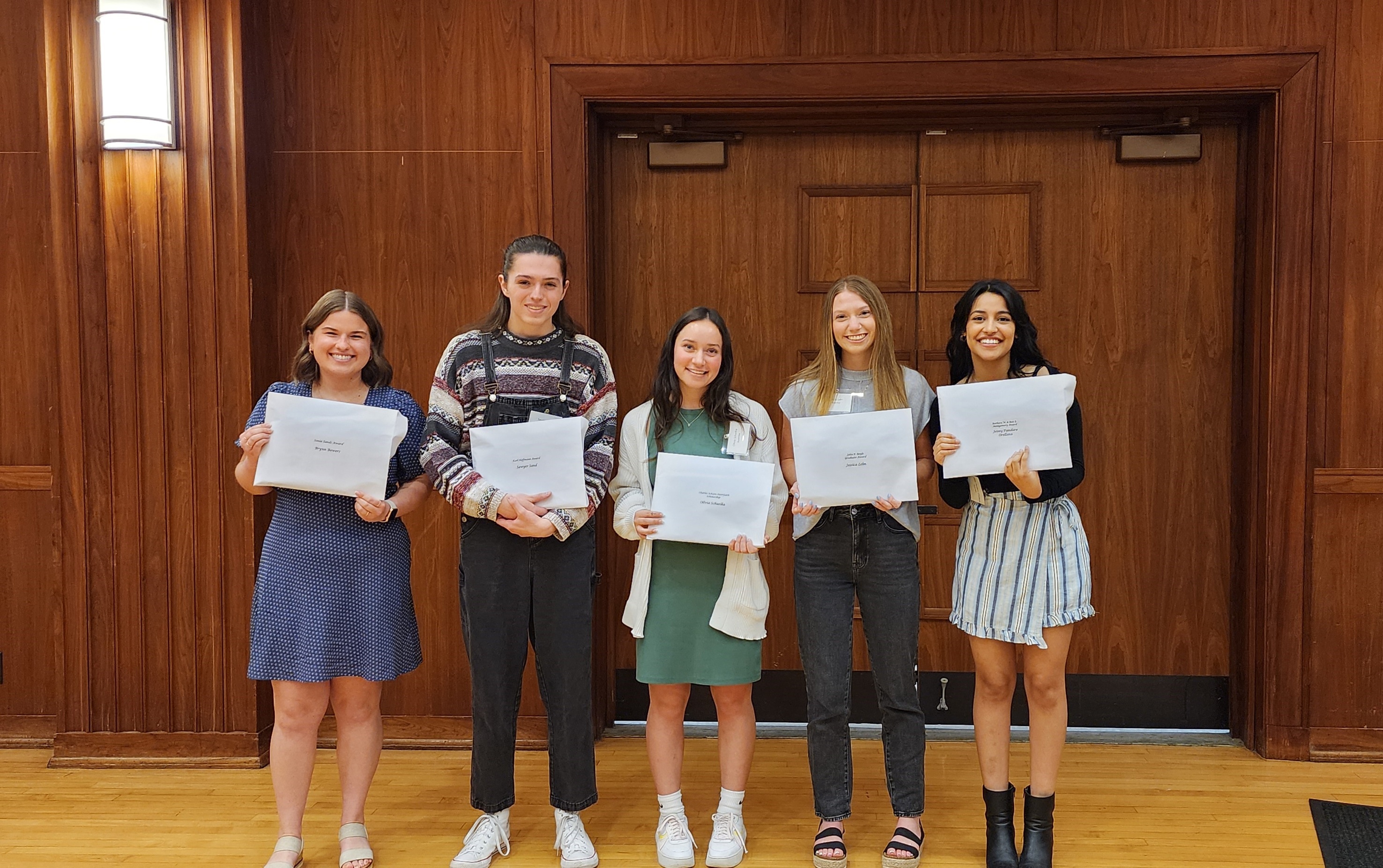 picture of undergraduate awardees