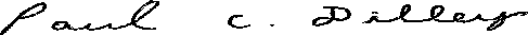 signature of Paul Dilley