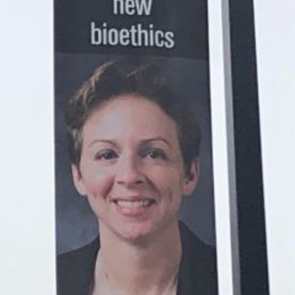 Picture of Darcy Metcalfe on a streetlight banner